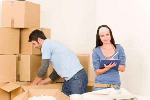 Business furniture kept safely in a local storage facility