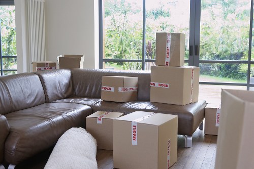 Removal van prepared for a flat move in Shirley